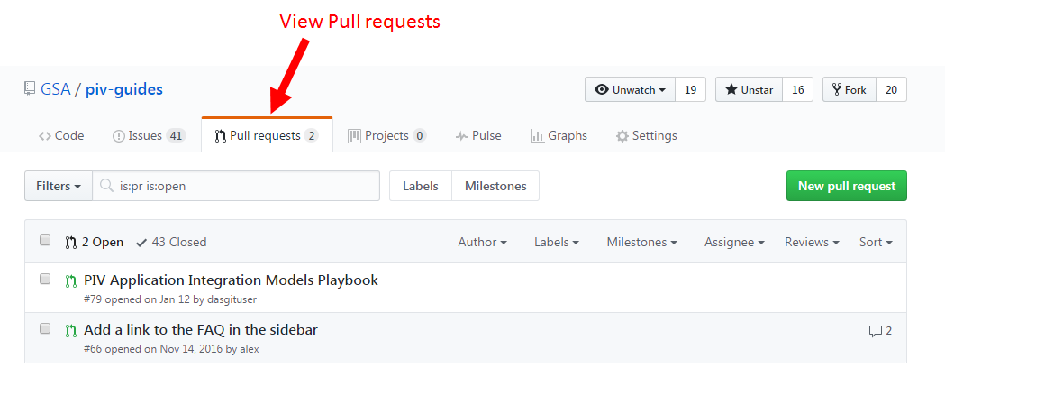 Watch pull requests