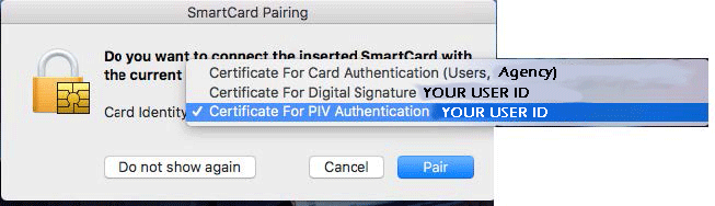 Privileged User Authentication Screenshot